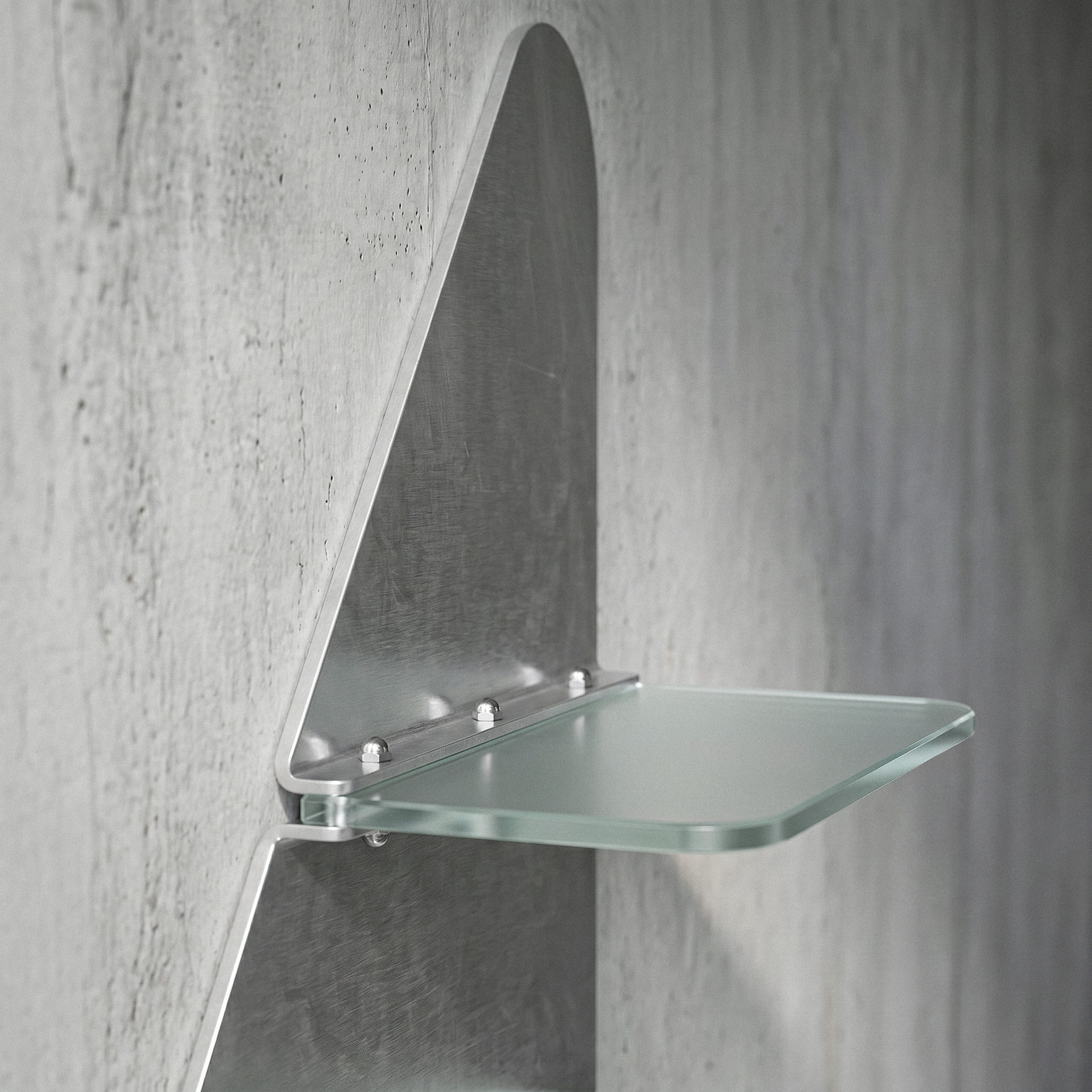 Single Shelf Rear Detail Close-Up