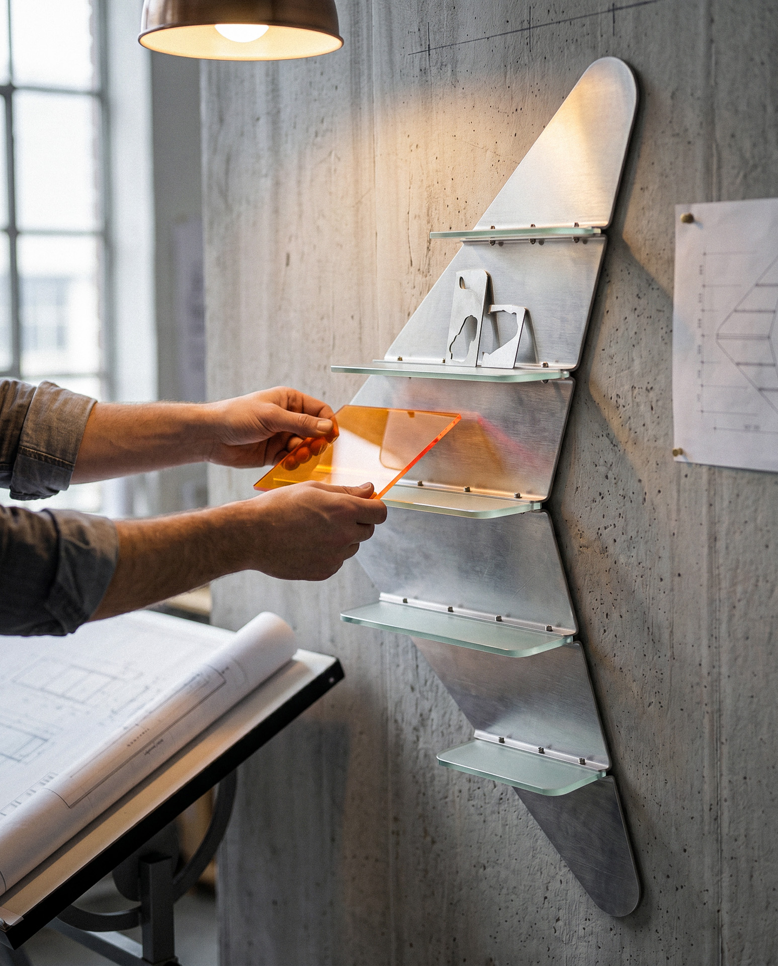 Material Sample Placement Studio Shot