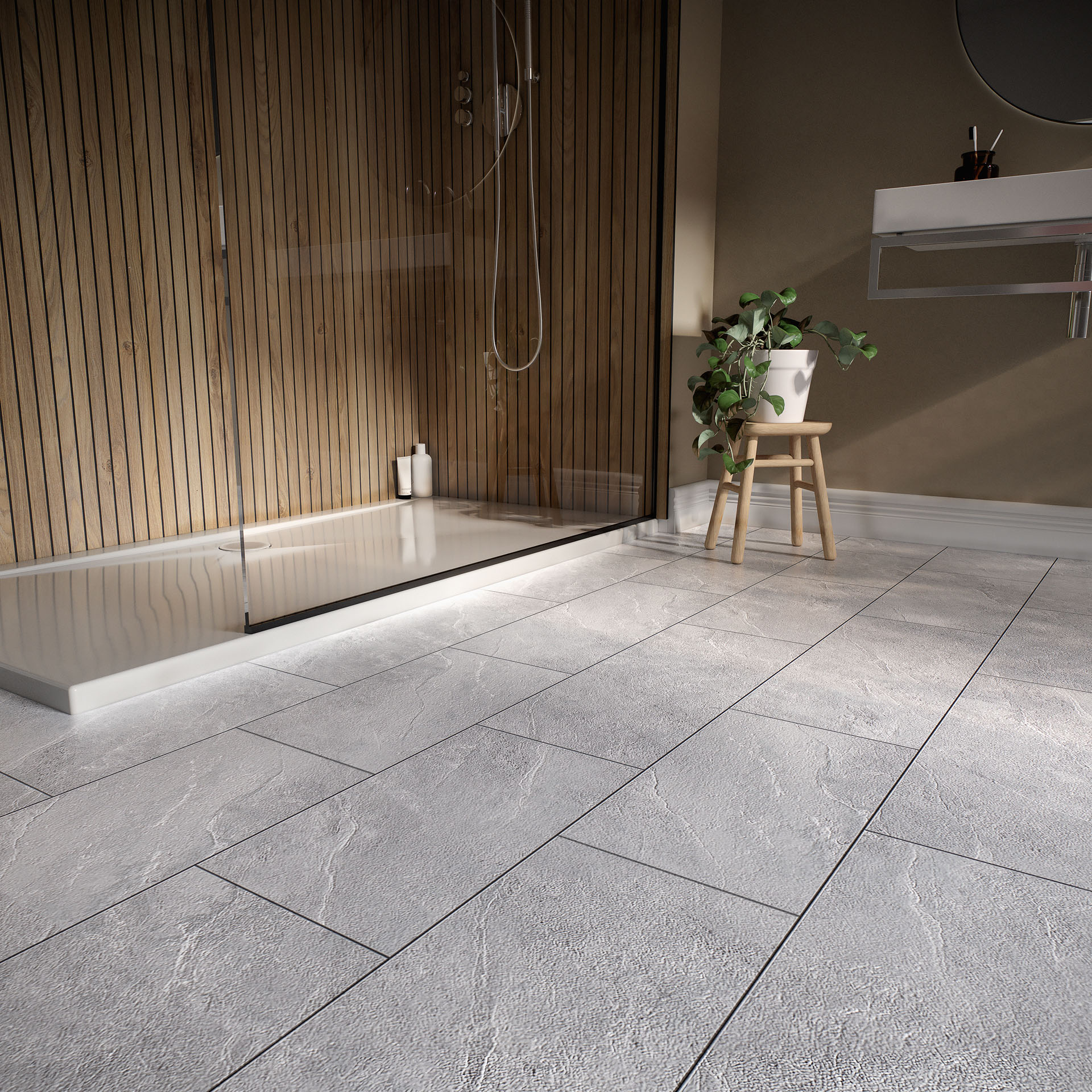 Solara Flooring, Shower Room Scene