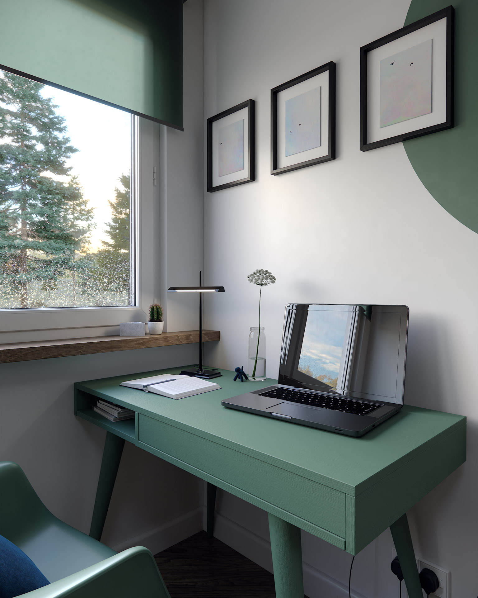 Desk Unit, Hero Render