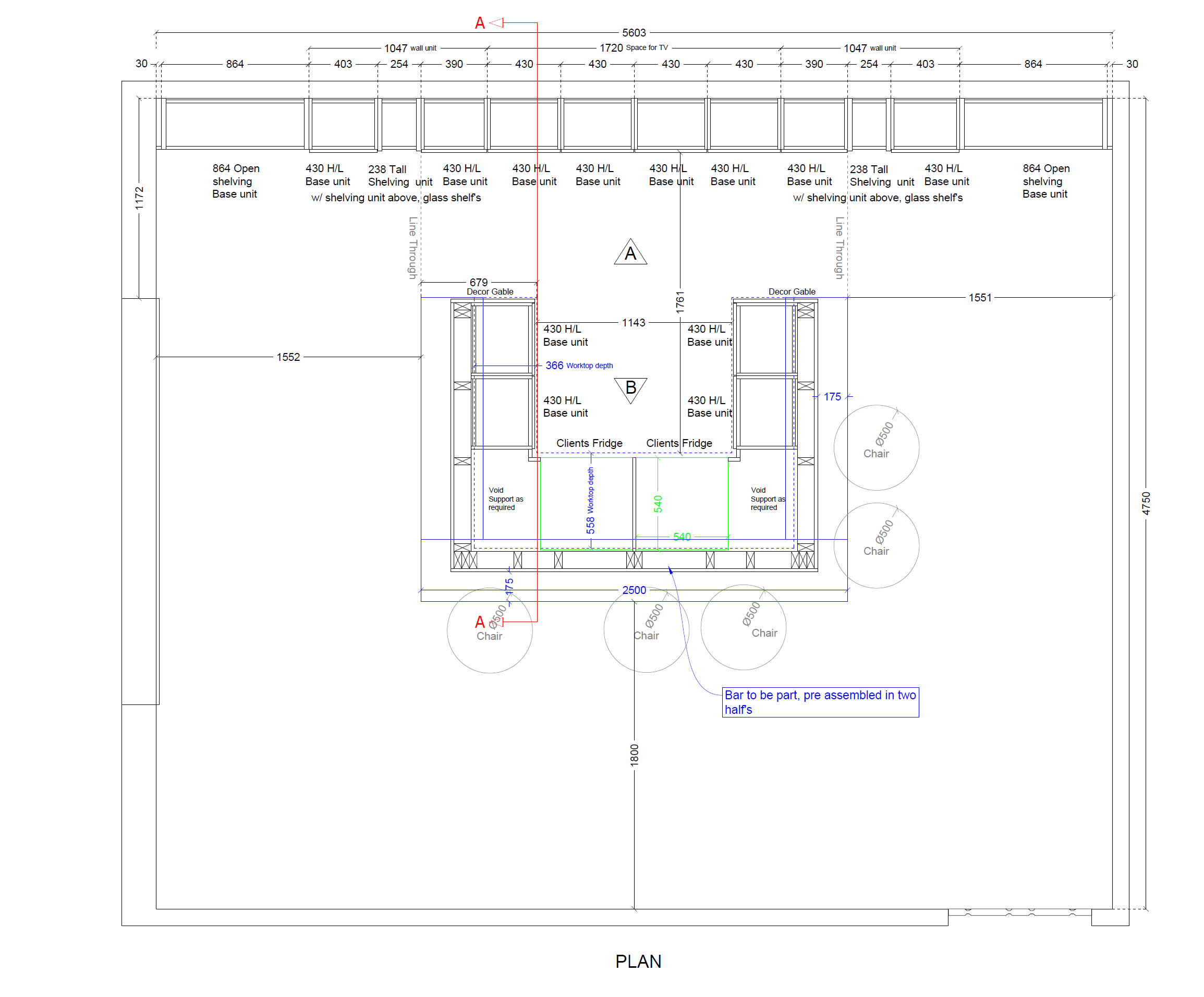 Home Bar Floor Plan