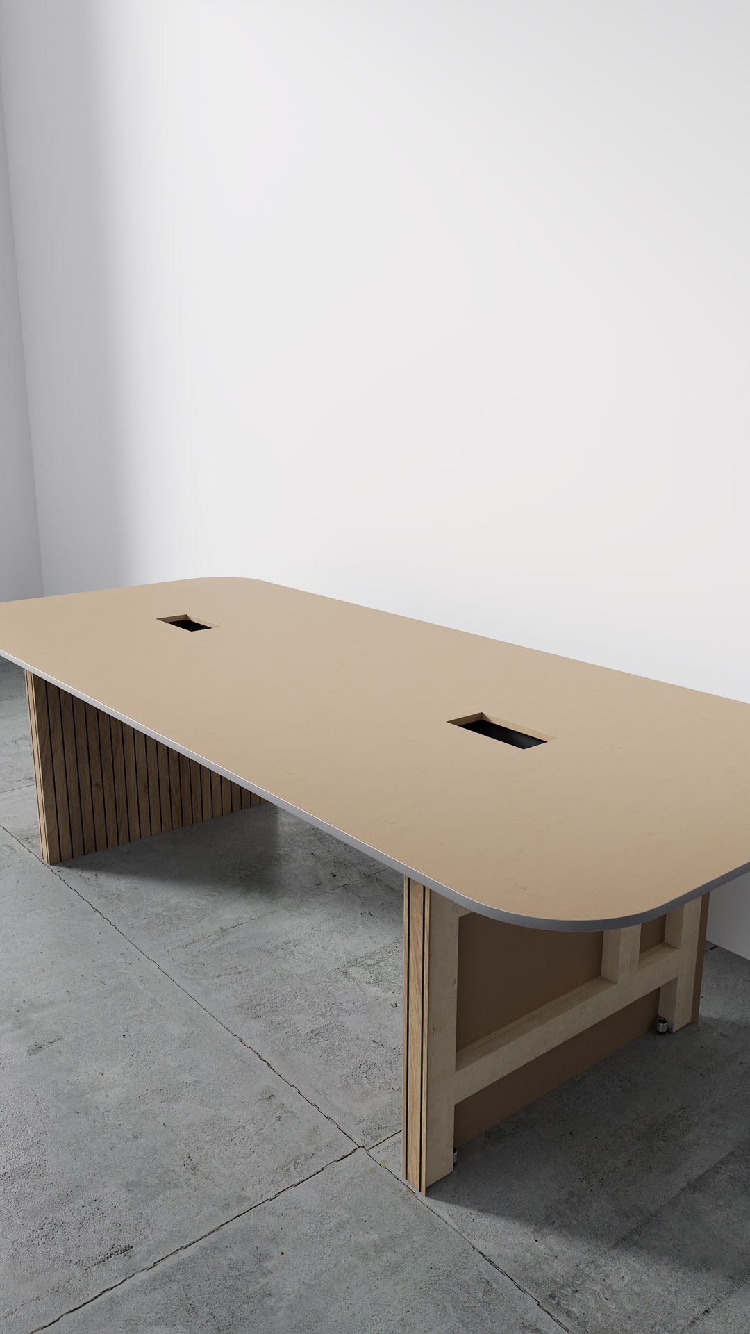 Full Assembly, Beige Laminate Top