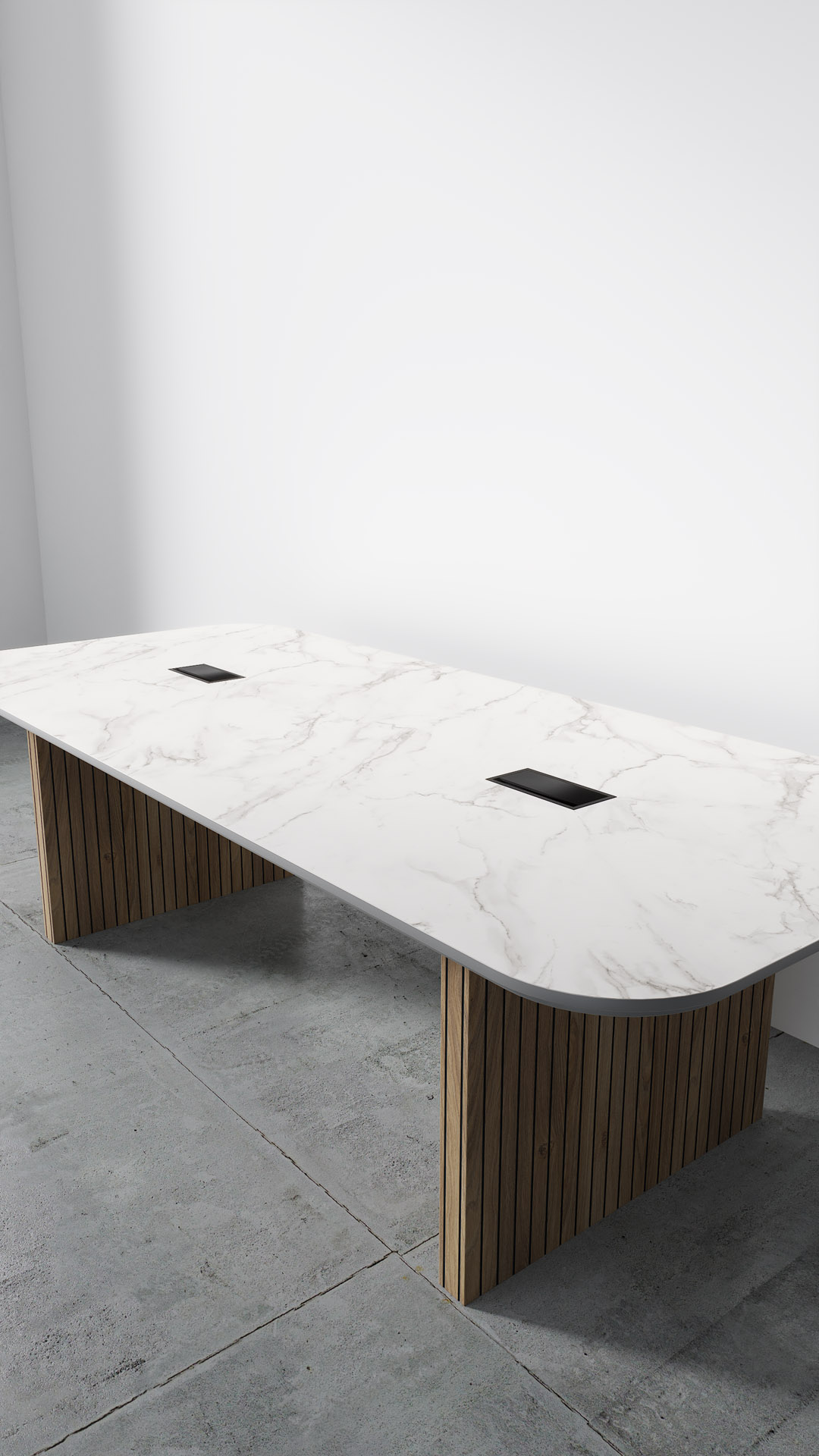 Marble Top, Front-Left Studio View