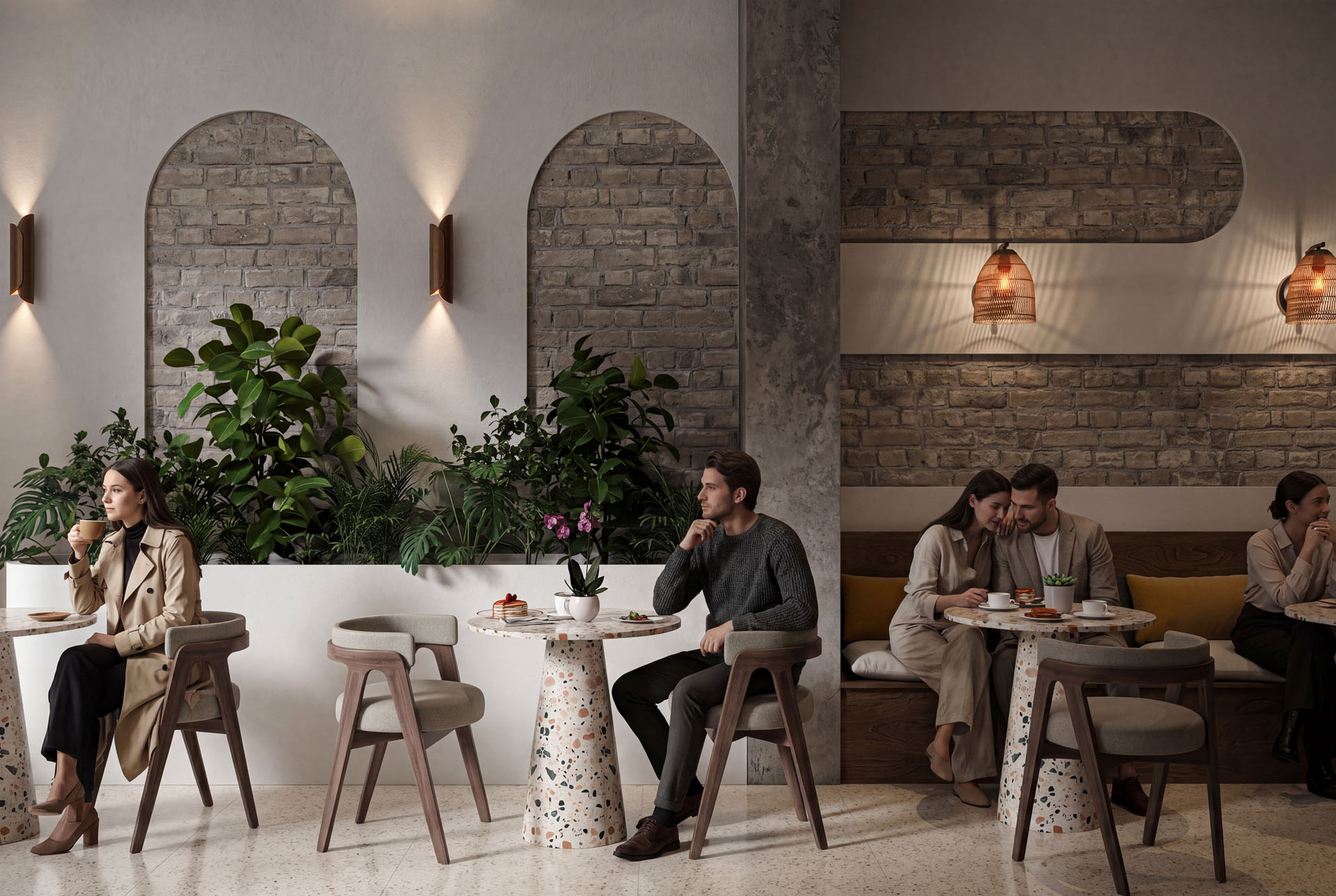 Café Interior Hero Lifestyle Render
