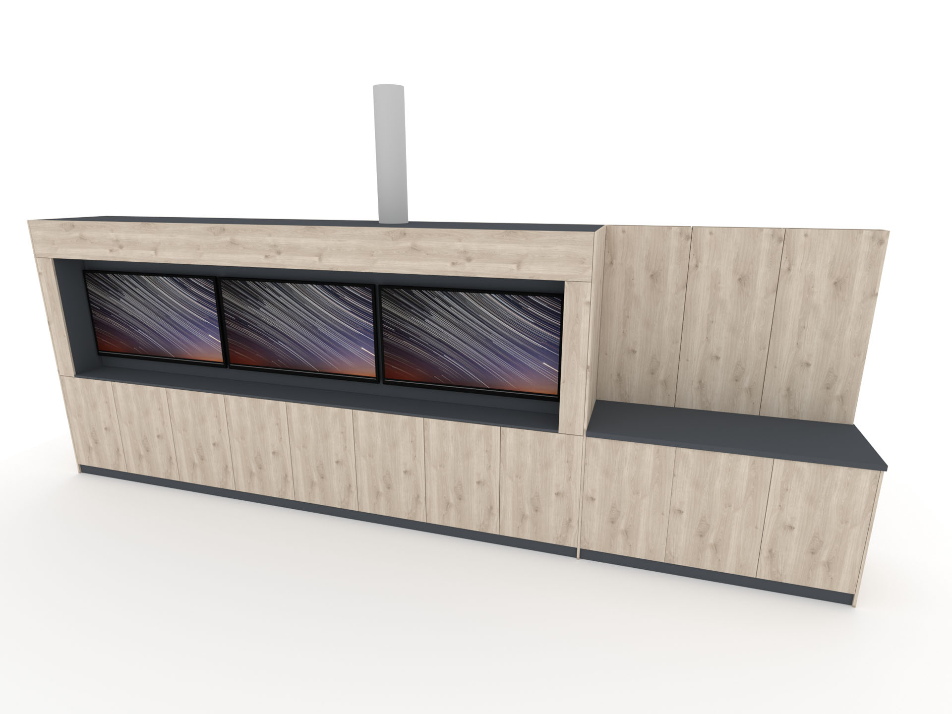 Media Wall System Hero Render