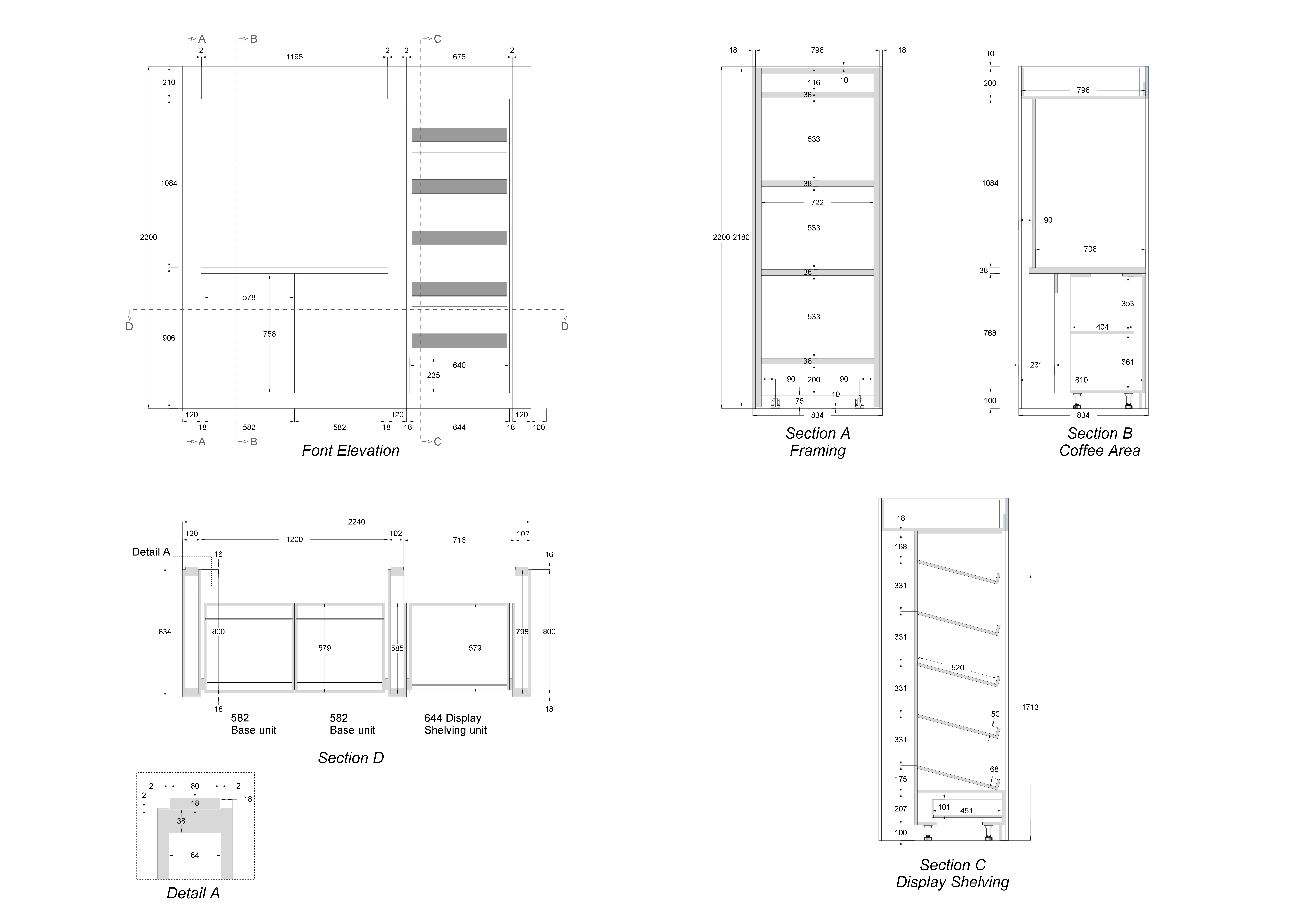 Food & Beverage Unit, Workshop Drawing Sheet 1