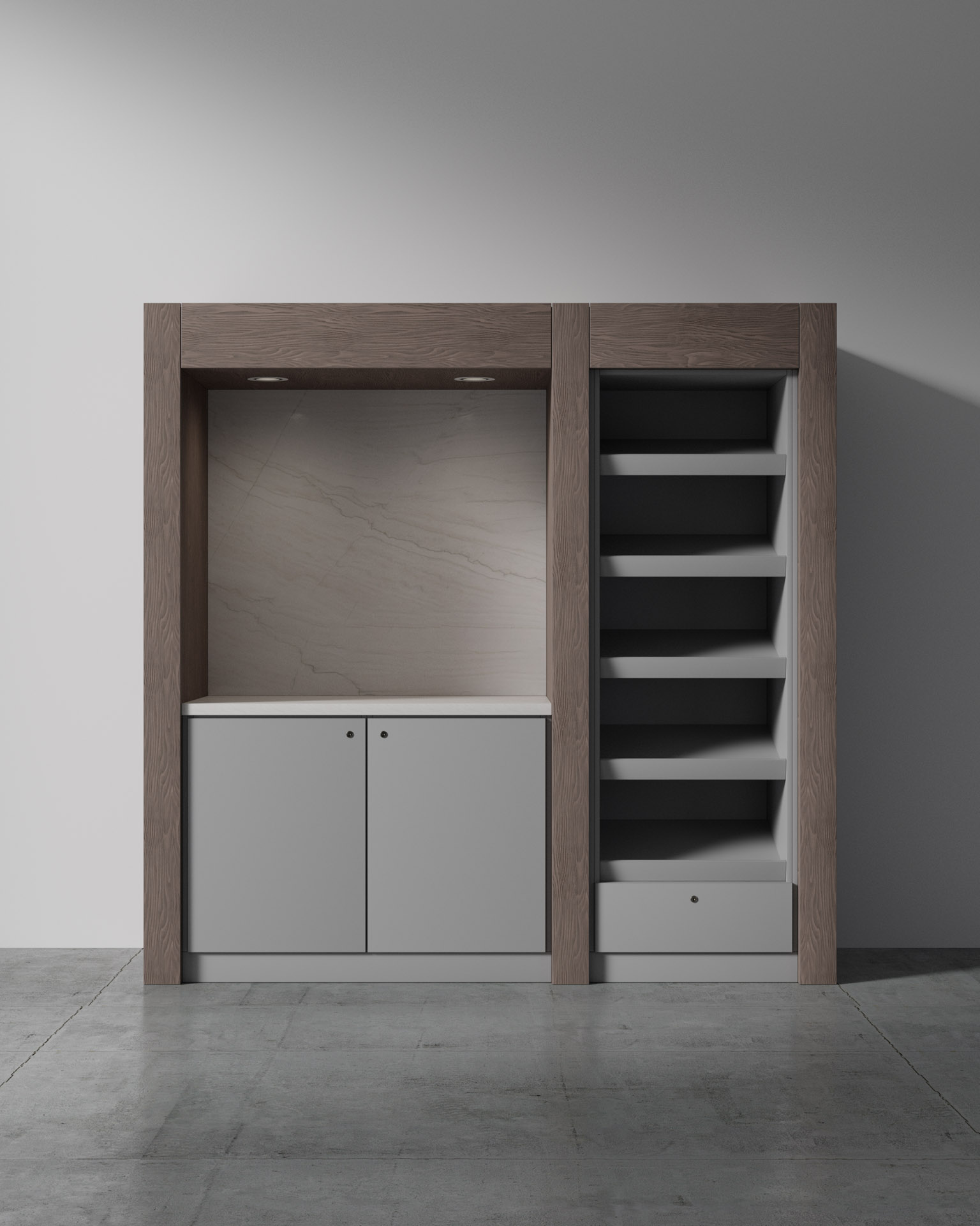 Food & Beverage Unit, Front Isolated View A
