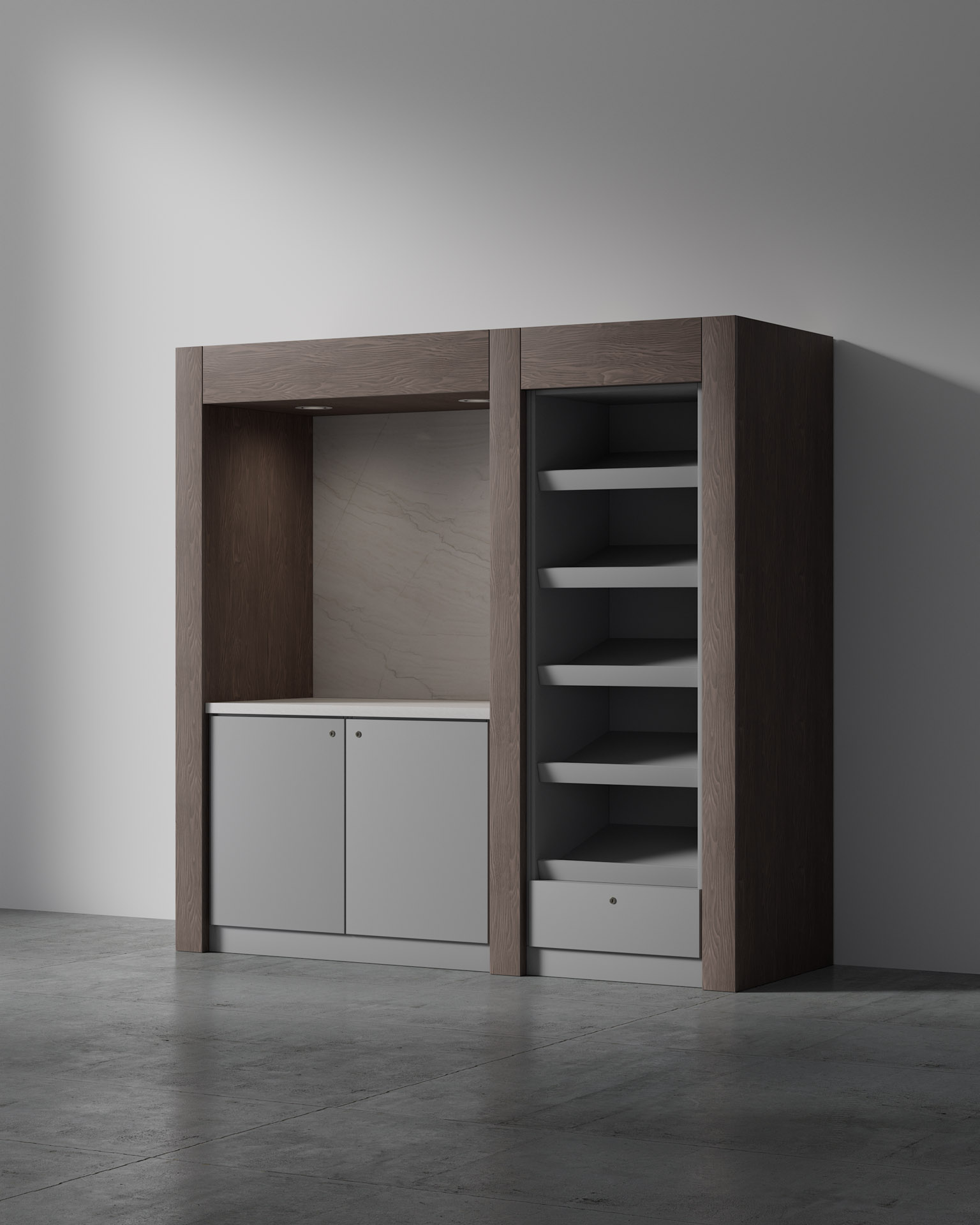 Food & Beverage Unit, Front Isolated View B