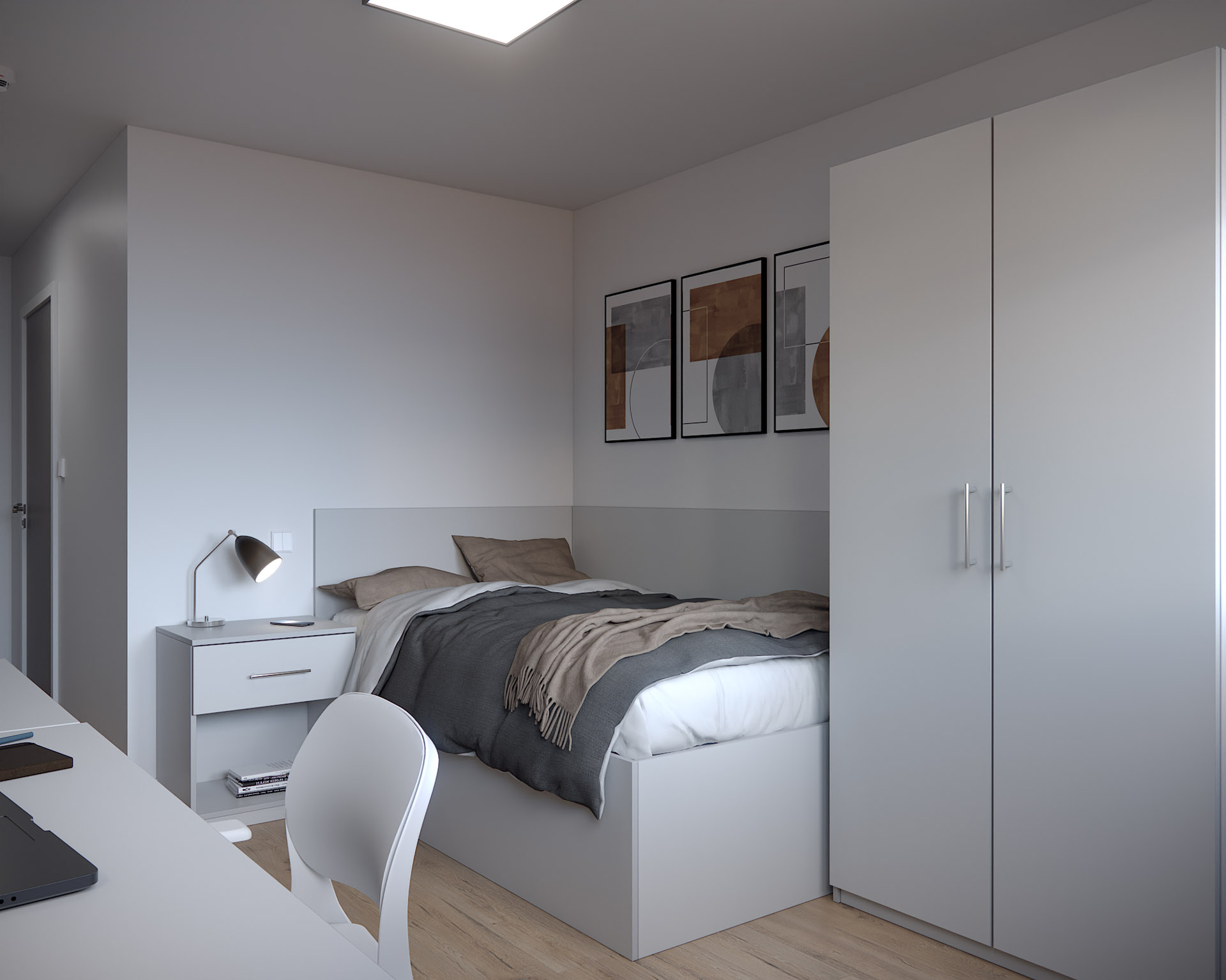 Cabin Furniture Set, Interior Scene