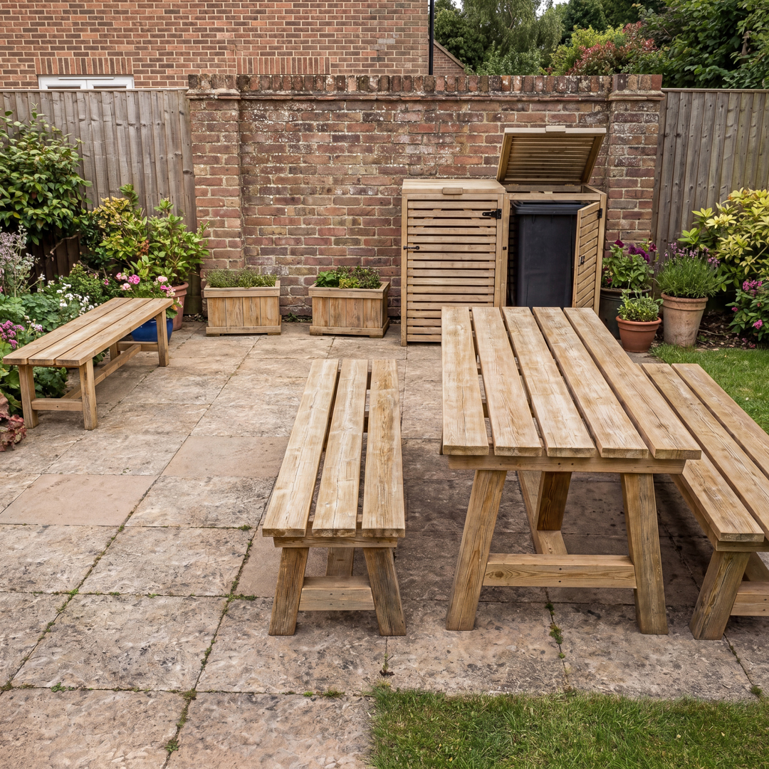 Garden Furniture Set, Patio Scene