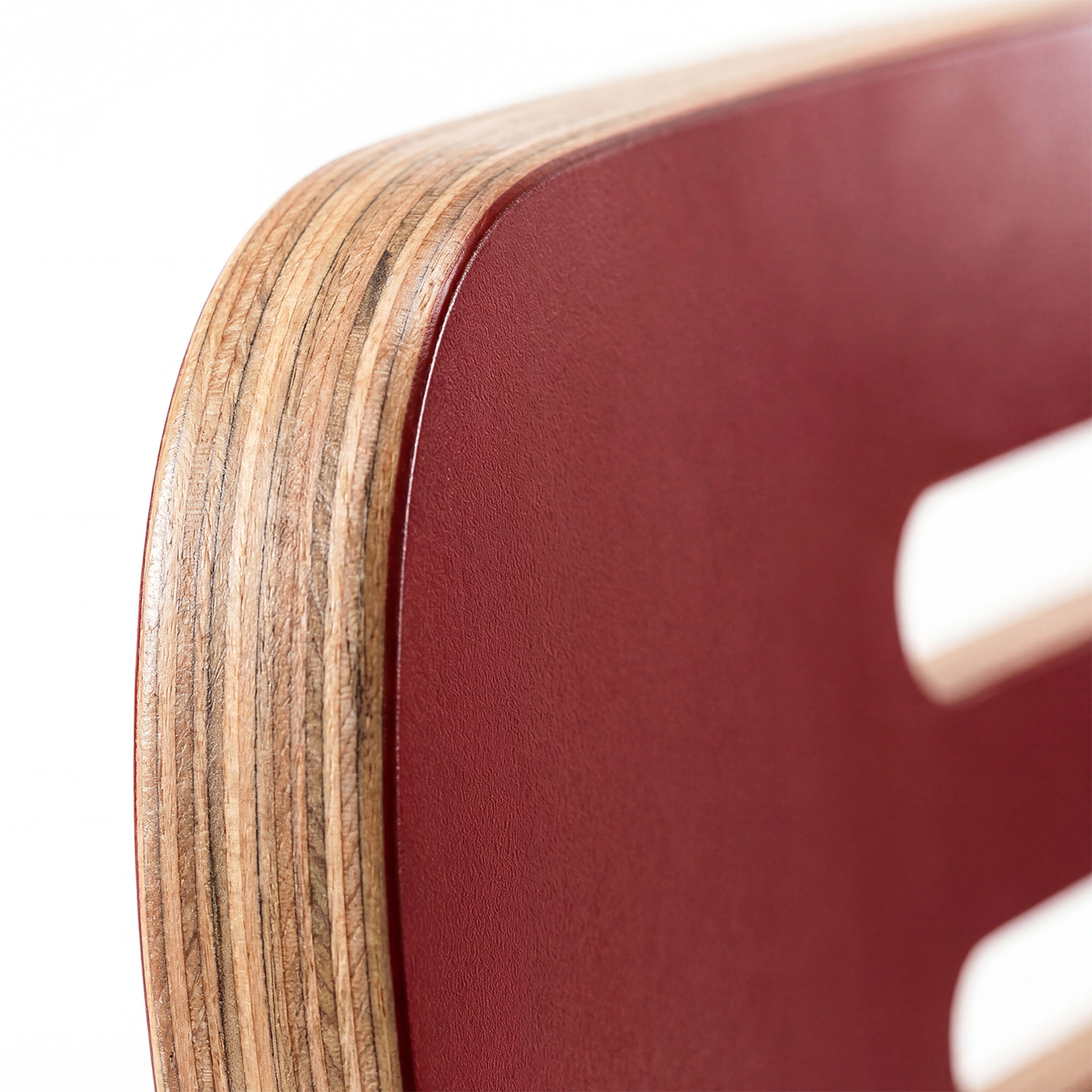 Red Chair Backrest Edge Detail