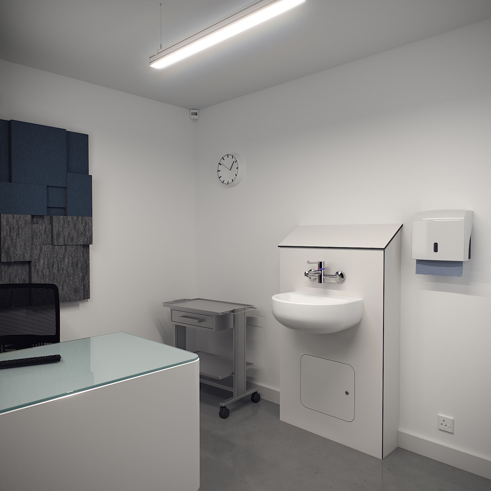 WHB IPS Unit, Half Height, Consulting Room Scene