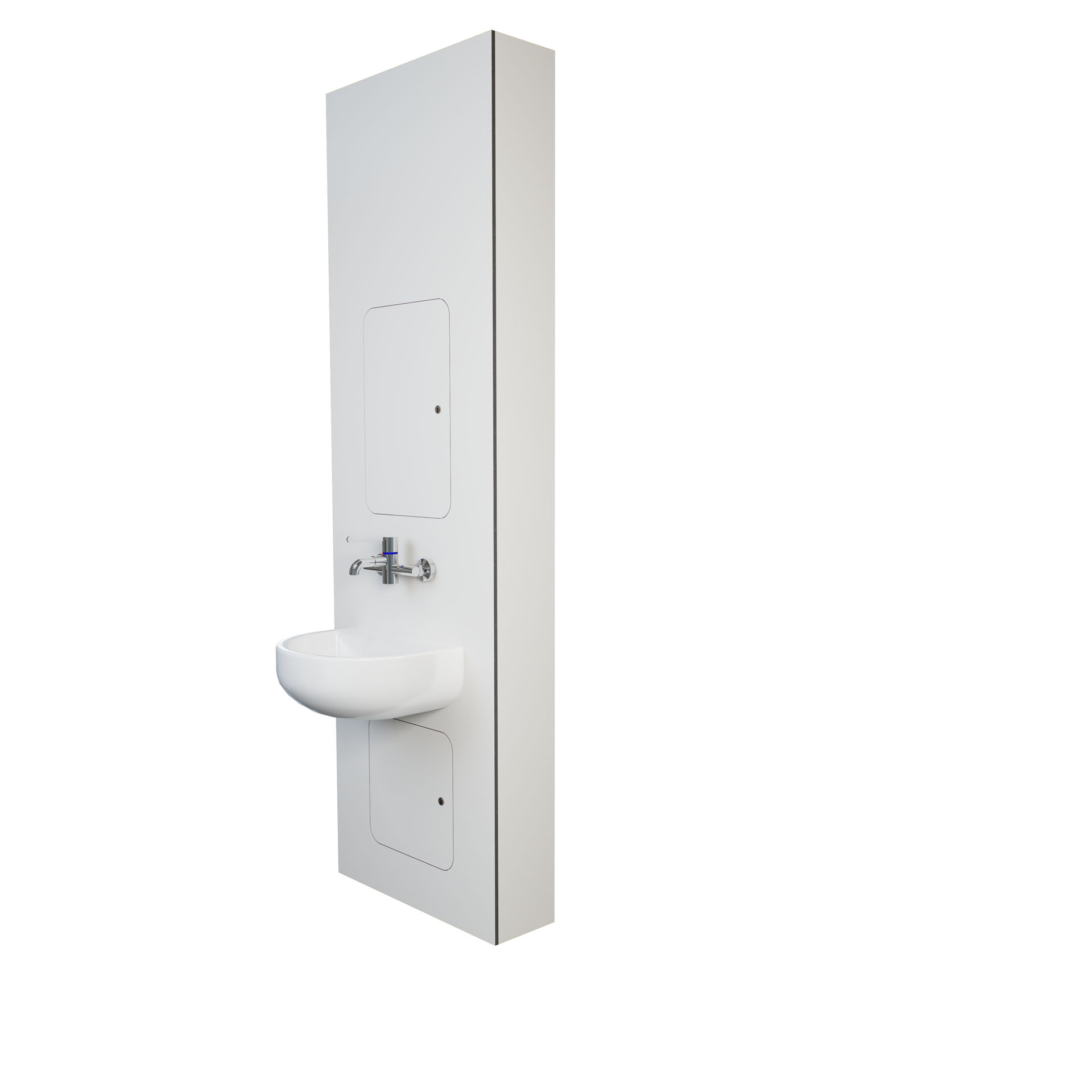 IPS Panel Unit, White Finish, Isolated Product