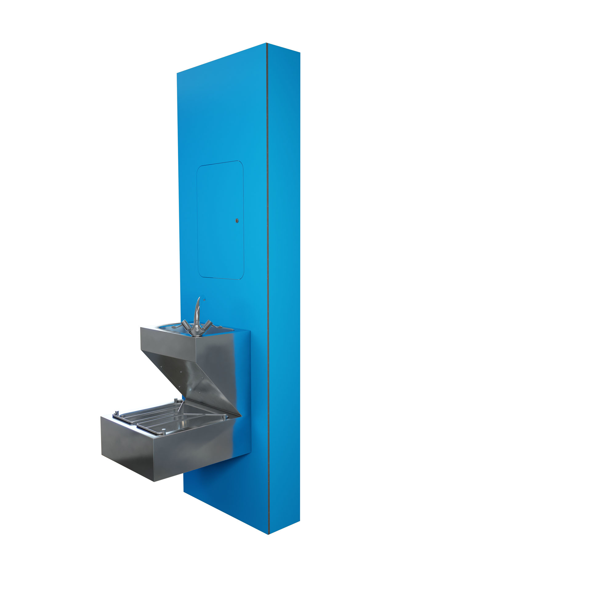 Janitorial IPS Unit, Blue Finish, Isolated Product