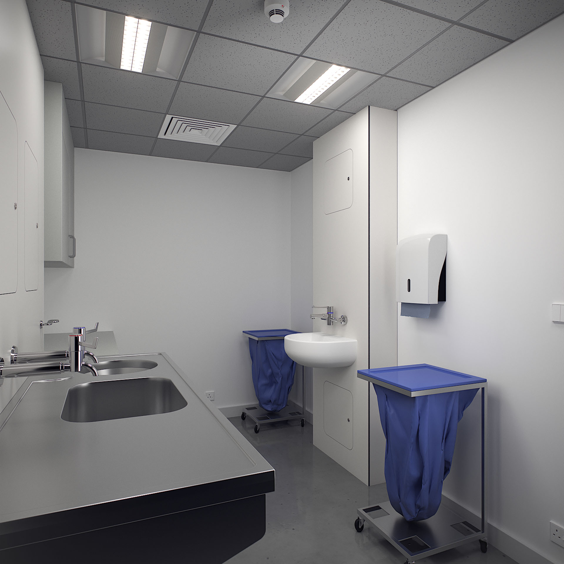 IPS Unit, White, Utility Room Scene