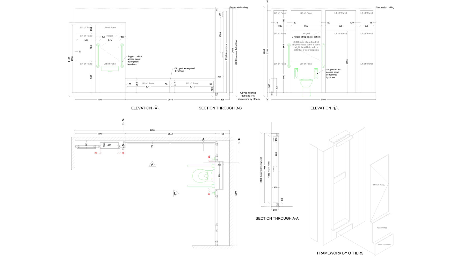 Accessible Cubicle Layout & Framework Detail